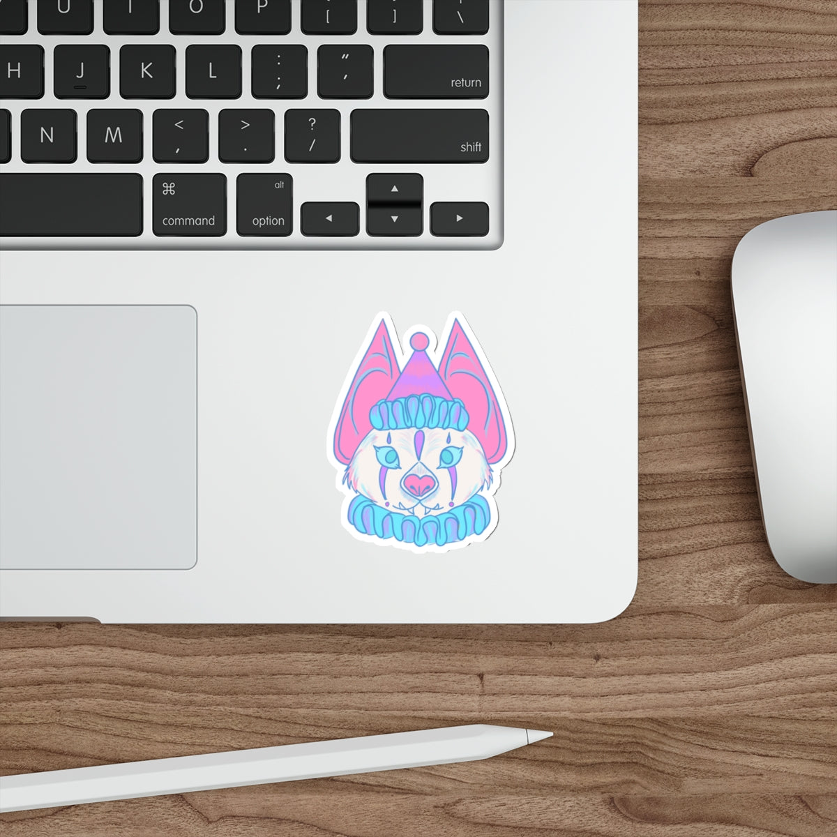 Clowny Bat Die-Cut Sticker