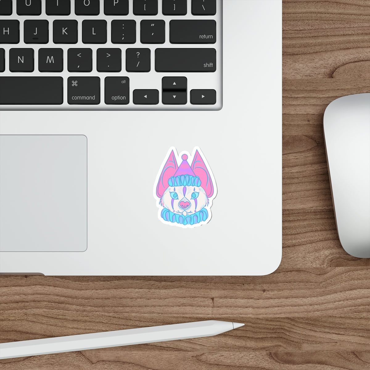 Clowny Bat Die-Cut Sticker