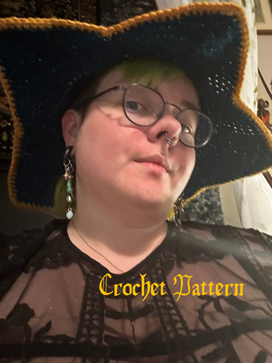 Daffodil Witch Hat crochet pattern