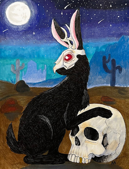 Ghost of the Jackalope print